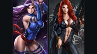 Marvel (Black Widow and Psylocke)
